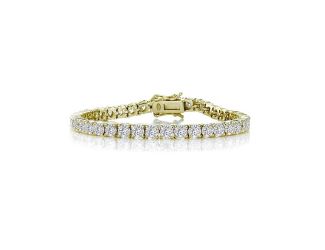 Gold PlateCZ Tennis Bracelet Size 7.25