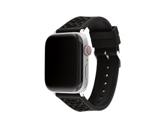 Black Rubber Apple Watch Strap w/ "C" Logos 42mm & 44mm