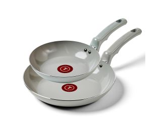 Essentials Ceramic Non-Stick 2-Piece Fry Pan Set/Moon Grey
