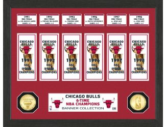 Chicago Bulls "Banner" Bronze Coin Photo Mint