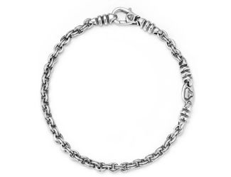 Men's Double Link Chain Bracelet Size Large