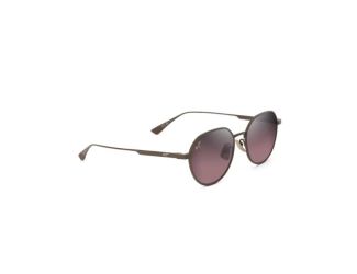 Kaulana Asian Fit Polarized Sunglasses Shiny Rose Frame Maui Rose Lens