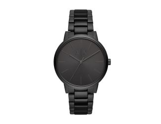 Mens Cayde Black Stainless Steel Watch Black Dial
