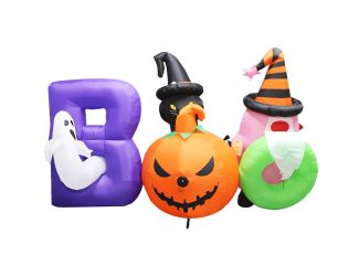 5-Ft. Tall Pre-lit Musical Inflatable Boo Sign