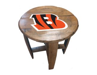 Cincinnati Bengals Oak Barrel Table