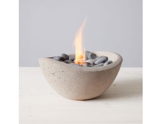 TerraFlame Wave Fire Bowl - StoneCast Sand