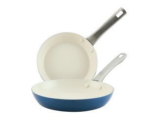 2pc Vibrance Ceramic Nonstick Fry Pan Set Blue