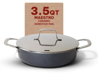 Maestro Non-stick Sautepan with Lid 3.3 QT