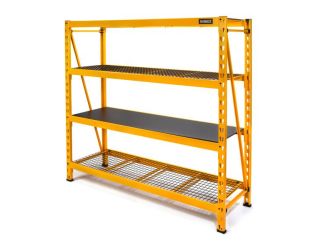 6' Tall, 4 Shelf Industrial Storage Rack: Yellow