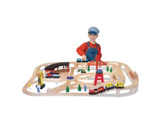 Wooden Railway Train Set