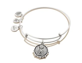 Guardian Angel Wings Charm Bangle - Rafaelian Silver