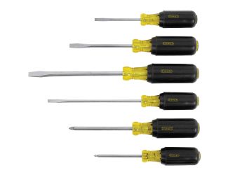 6pc Vinyl Grip Screwdriver Set