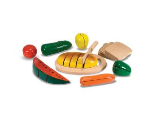 Cutting Food Set - 8 Pieces of Wooden Food