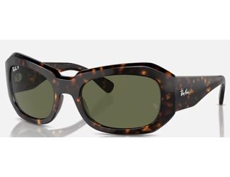 Ray-Ban Unisex Beate Sunglasses Polarized Size 56