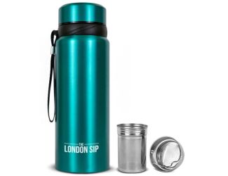 London Sip - 25oz Tea Infuser Bottle, Blue