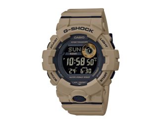Mens G-Shock Power Trainer Bluetooth Digital Watch Tan