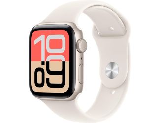 Apple Watch SE 3 GPS 44mm Starlight Aluminum Case with Starlight Sport Band - S/M