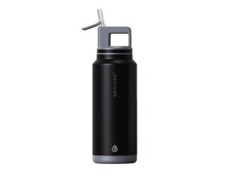 Alpine Flip N' Sip 40 oz. Insulated Water Bottle, Graphite Black