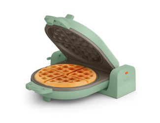 Flip-n-Store Ceramic Waffle Maker Seaglass