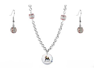 Baseball Set Marlins Necklace Exclusive