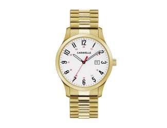 Caravelle Men's Quartz Gold Tone SS Dress Watch