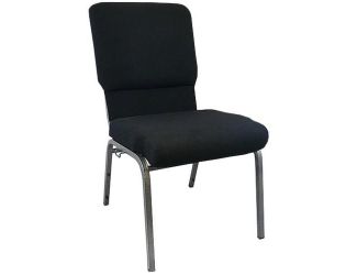 Black Church Chairs 18.5 in. Wide