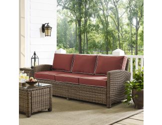 Bradenton Sofa With Sangria Cushions