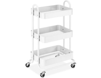 3-tier Metal Cart in White