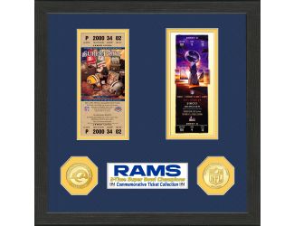 Los Angeles Rams Super Bowl 56 Champions Ticket and Bronze Coin Collection