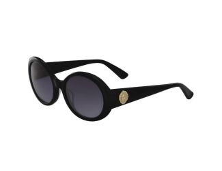 Womens Round Sunglasses-Black