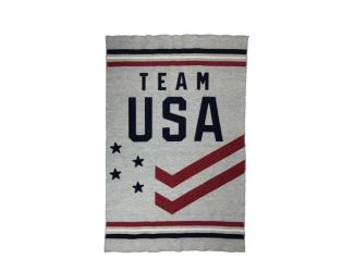 US Olympic Team Chevron Wool Throw
