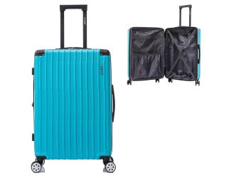 Napa Valley 20" Expandable ABS Uright Spinner & 14" Tote - Turquoise