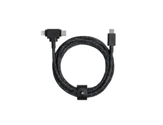 Belt Cable Duo USB-C to Lightning & USB-C Cosmos
