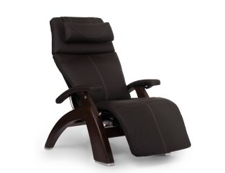 Perfect Chair - Dark Walnut Electric Base with Espresso Premium Leather