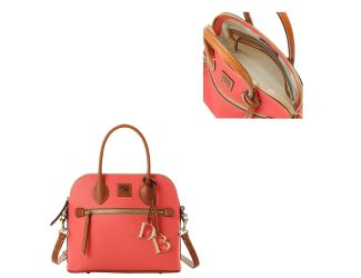 Pebble Grain Domed Satchel