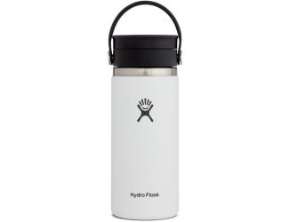 16 oz. Wide Mouth Coffee Flask w/Flex Sip Lid - White