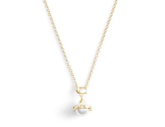 Pearl Orb Pendant - Cream/Gold