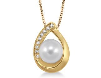 Pearl & Diamond Necklace