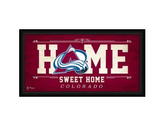 10" x 20" Home Sweet Home Framed Collage - Colorado Avalanche