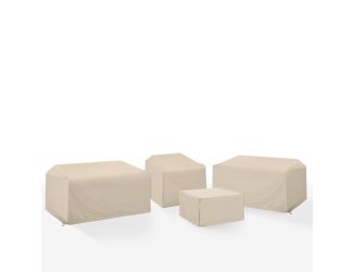 4Pc Outdoor Sectional Furniture Cover Set