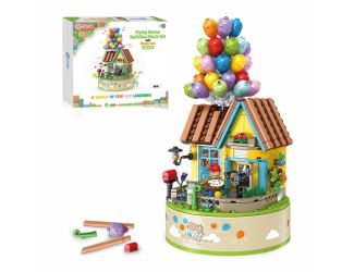 BK01 Flying Balloons Building Block Set with Music Box 528 PCS