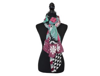 Hipster Retro Mixed Motif Scarf