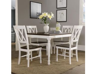 Shelby 5 Pc Dining Set In White Finish
