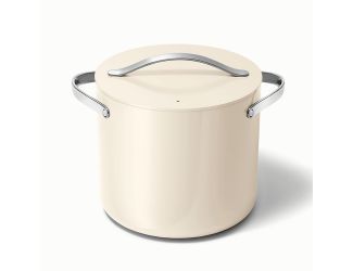 12qt Nonstick Ceramic Stockpot w/ Lid Cream