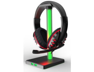 LED Headphone and Stand Streaming Combo