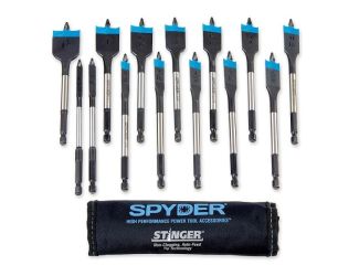 Spyder 14-Piece Woodboring Spade Bit Set