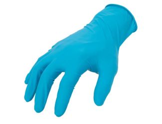 Latex Free Blue Disposable 8mil Nitrile Gloves, LG (100 Count)