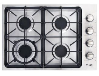 30" Professional Drop-in 4 Sealed Burners Stainless Steel Gas Cooktop