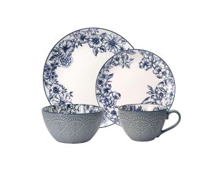 Gabriela Blue 16pc Dinnerware Set