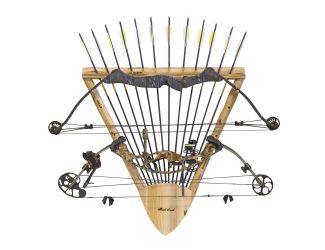2-Bow/12-Arrow Wall Storage Rack